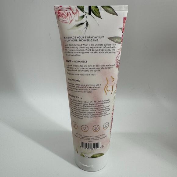 Nakery Beauty SkinRestore Body & Hand Wash Rose + Romance 9.8 oz - New & Sealed - Picture 2 of 3